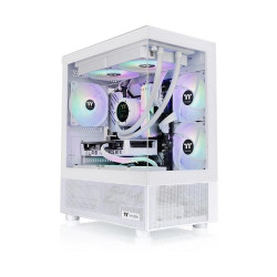 Корпус Thermaltake View 170 TG ARGB белый mATX 5x120mm 2x140mm 1x200mm 2xUSB3.0 audio bott PSU [CA-1Z4-00M6WN-00]