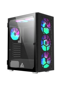 Корпус Montech X3 Glass черный ATX 3x140mm 2xUSB2.0 1xUSB3.0 audio bott PSU [X3 GLASS BL]