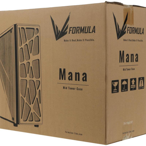 Корпус Formula Mana белый ATX 3x120mm 1xUSB2.0 1xUSB3.0 audio bott PSU [MANA W]