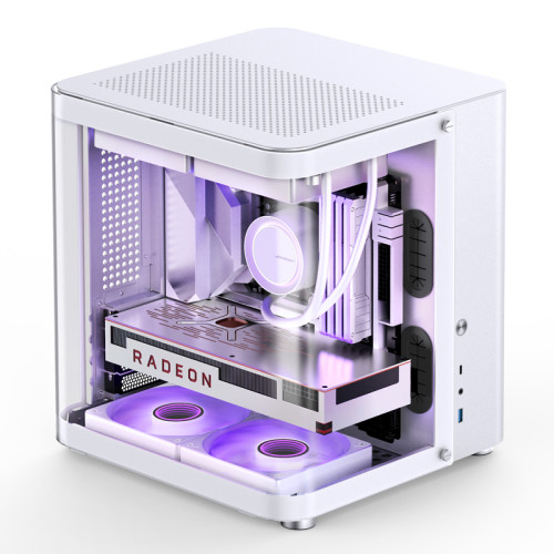 Корпус без блока питания/ Корпус JONSBO TK-1 White MATX без БП, mini-ITX, micro-ATX, ATX, белый