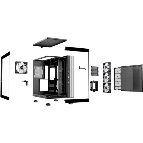 Корпус ПК без блока питания/ Case be quiet! LIGHT BASE 600 LX, Midi-Tower, TG, 4x120mm ARGB, 2xUSB-A 3.2, 1xUSB 3.2 Type-C, ATX, mATX, mITX Black Корпус ПК без блока питания/ Case be quiet! LIGHT BASE 600 LX, Midi-Tower, TG, 4x120mm ARGB, 2xUSB-A 3.2, 1xUSB 3.2 Type-C, ATX, mATX, mITX Black