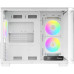 Корпус ПК без блока питания/ Case Ocypus Iota C50 Curve WH ARGB, Mini-Tower, TG, 3x120mm ARGB, 2xUSB-A 3.0 + 1xUSB-C, mATX, mITX White