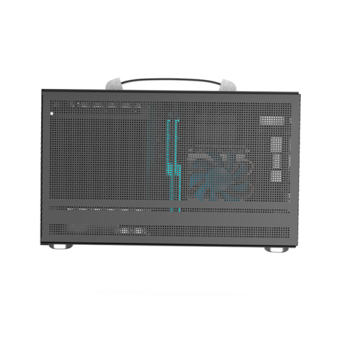 Корпус без блока питания/ PCCooler I100 PRO MESH GY, Mesh Compact, Grey, SPCC, no fans ITX 60/300/SFX PSU support; 1x2.5