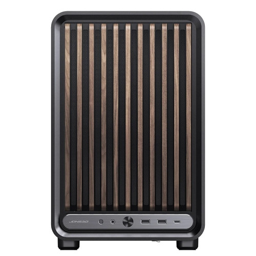 Корпус без блока питания/ Case JONSBO D33 WOOD, Mini-Tower, TG, no fan, 2xUSB-A 3.0 + 1xUSB-C 3.2, mATX, mITX Black