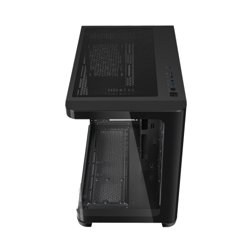 Корпус ПК без блока питания/ Case SAMA V60E Black, Midi-Tower, TG, no fans, 2xUSB 3.0 + 1xUSB 3.2 Type-C, ATX, mATX, mITX Black