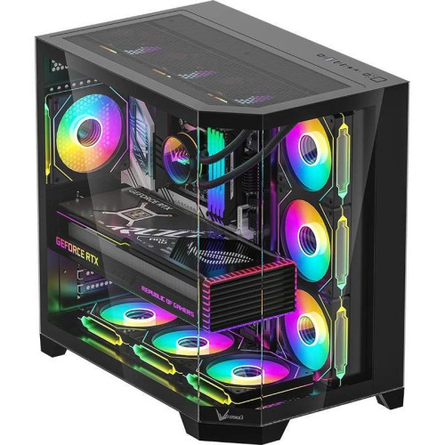Корпус Formula Crystal Z6 Floe черный без БП ATX 2xUSB3.0 audio bott PSU