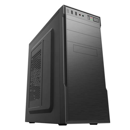 Корпус с блоком питания 450Вт./ Case Forza ATX, 450W, 1xUSB2.0+1xUSB3.0, Black, w/o FAN, 8 cm fan PSU, power cord