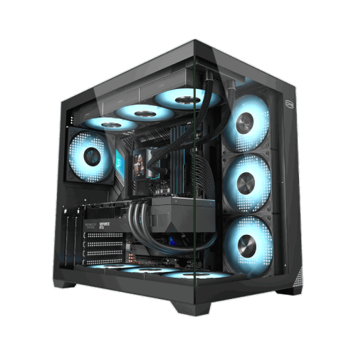 Корпус без блока питания/ Case PCCooler C3T700 BK, Midi-Tower, TG, no fans, 1xUSB-A 3.0 + 1xUSB-A 2.0 + 1xUSB-C, ATX, mATX, mITX Black