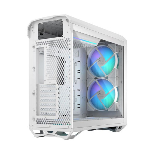 Корпус ПК без блока питания/ Case Fractal Design Torrent RGB TG Clear Tint, Full-Tower, 2x180mm + 3x140mm RGB, 2xUSB-A 3.2 + 1xUSB 3.2 Type-C E-ATX, SSI-CEB, SSI-EEB, ATX, mATX, mITX White