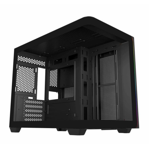 Корпус Bloody BD-CC112 черный без БП mATX 9x120mm 2xUSB3.0 audio bott PSU