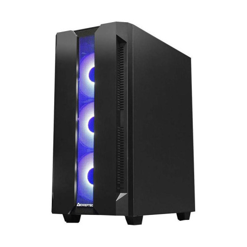 Корпус Chieftec Hunter черный ATX 4x120mm 4x140mm 2xUSB3.1 audio bott PSU [GS-01B-OP]