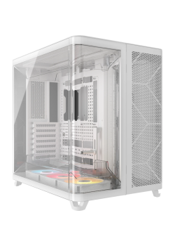 Корпус без блока питания/ Case Corsair AIR 5400 RS-R ARGB, Midi-Tower, TG, 3x120mm ARGB reverse fans, 2xUSB-A 3.2, 1xUSB 3.2 Type-C, E-ATX, ATX, mATX, mITX White