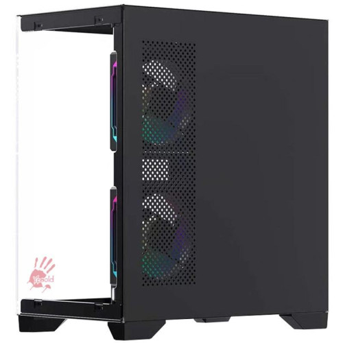 Корпус Bloody BD-CC103F черный без БП mATX 7x120mm 1xUSB2.0 1xUSB3.0 audio bott PSU
