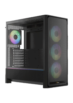 Корпус ПК без блока питания/ Case Ocypus Delta C70 BK ARGB, Midi-Tower, TG, 4x120mm ARGB, 2xUSB-A 3.0 + 1xUSB-C 3.1, E-ATX, ATX, mATX, mITX Black