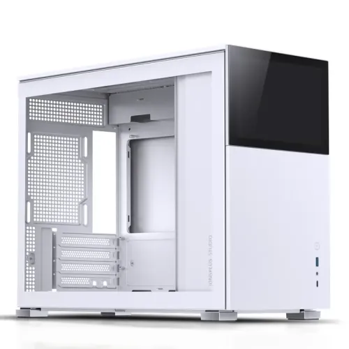 Корпус без блока питания/ Case JONSBO D31 STD SCREEN, Mini-Tower, TG, no fans, 1xUSB-A 3.2 + 1xUSB-C 3.2, mATX, mDTX, mITX White