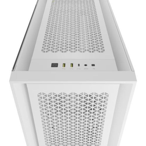 Корпус без блока питания/ Case Corsair 5000D CORE Airflow, Midi-Tower, TG, no fan, 2xUSB-A 3.2, 1xUSB 3.2 Type-C, E-ATX, ATX, mATX, mITX White
