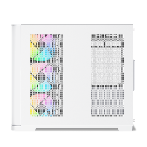 Корпус ПК без блока питания/ Case SAMA V60 White, Midi-Tower, TG, 7x120mm ARGB, 2xUSB 3.0 + 1xUSB 3.1 Type-C, ATX, mATX, mITX White