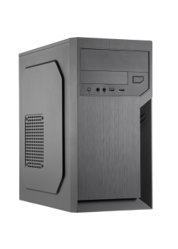 Корпус с блоком питания 500Вт./ Case Foxline FL-702, mATX, 1x5.25EXT, 1x3.5EXT, 2x3.5INT, 2xUSB2.0, HDA, w/o FAN, w/500W ATX PSU, w/1.2m EU pwr cord