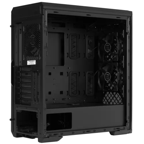 Корпус XPG DEFENDER BLACK [DEFENDER-BKCWW] (Midi-Tower, черный, TG, 120mm fan*3)