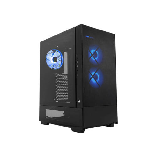Корпус без блока питания/ Case InWin Modfree Base, Full-Tower, TG, 3x140mm ARGB, 2xUSB-A 3.0 + 1xUSB-C 3.2, E-ATX, ATX, mATX, mITX Black