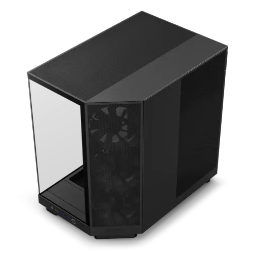 Корпус без блока питания/ Case NZXT H6 Flow, Midi-Tower, TG, 3x120mm, 2xUSB-A 3.2 + 1xUSB-C 3.2, ATX, mATX, mITX Black