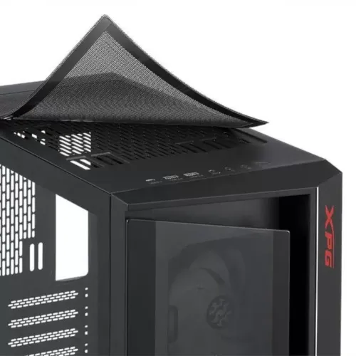 Корпус XPG CRUISER Black [CRUISERST-BKCWW] (Midi-Tower, черный, TG, 120mm ARGB fan*3)