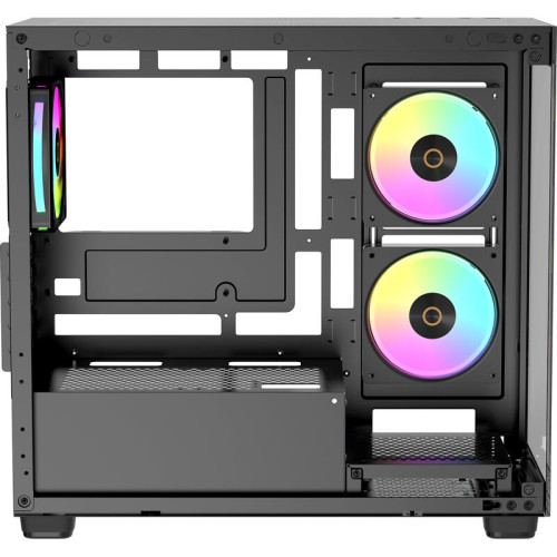 Корпус ПК без блока питания/ Case Ocypus Gamma C52 BK ARGB, Mini-Tower, TG, 3x120mm ARGB, 1xUSB-A 3.0 + 2xUSB 2.0, mATX, mITX Black