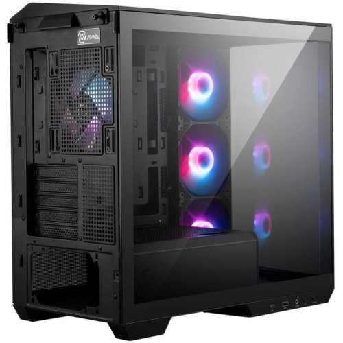Корпус MSI MAG PANO M100R PZ черный mATX 3x120mm 4x140mm 1xUSB3.1 audio CardReader AirDuct bott PSU [306-7G24R21-809]