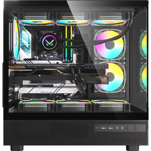 Корпус Formula Crystal Z8 FLOE черный ATX 3x120mm 5x140mm 1xUSB2.0 1xUSB3.0 1xUSB3.1 audio bott PSU [CRYSTAL Z8 B FLOE]