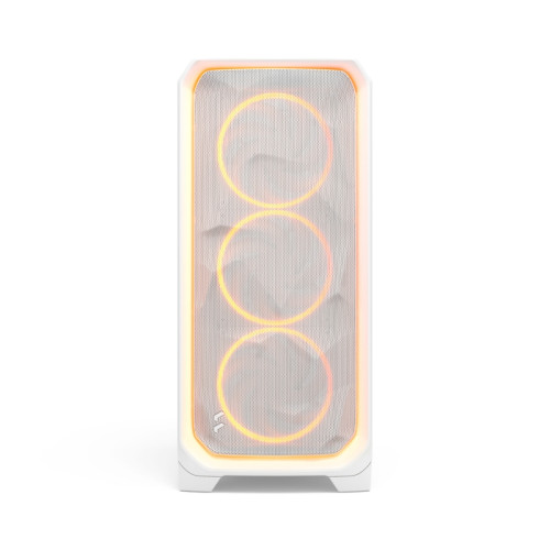 Корпус ПК без блока питания/ Case Fractal Design Meshify 3 Ambience Pro RGB TG Light Tint, Full-Tower, 3x140mm ARGB, 2xUSB-A 3.2 + 1xUSB 3.2 Type-C, E-ATX, ATX, mATX, mITX, White