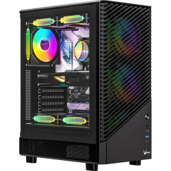 Корпус Formula Mana Geometry черный ATX 3x120mm 1xUSB3.0 1xUSB3.1 audio bott PSU [MANA GEO]