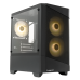 Корпус без блока питания/ HSPD M330, Mesh Mini-tower, Black, TG, 0.6 SPCC, 3x120mm ARGB mATX, mITX 175/330/160mm 2x2.5
