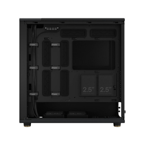 Корпус без блока питания/ Case Fractal Design North XL, Full-Tower, 3x140mm, 2xUSB-A 3.0 + 1xUSB 3.2 Type-C E-ATX, ATX, mATX, mITX Wood panel Charcoal Black