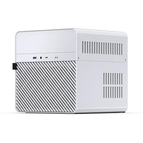Корпус без блока питания/ Case JONSBO N2, Mini-Tower, 1x120mm, 1xUSB-A 3.0 + 1xUSB-C 3.2, SFX PSU Support, mITX White