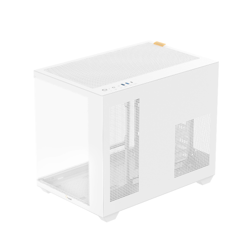 Корпус ПК без блока питания/ Case Ocypus Gamma C54 WH, Midi-Tower, TG, no fans, 1xUSB-C + 2xUSB 3.0, mATX, mITX White