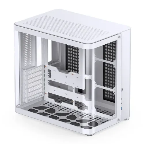 Корпус без блока питания/ Case JONSBO TK-2, Midi-Tower, TG, no fans, 1xUSB-A 3.2 + 1xUSB-C 3.2, ATX, mATX, mITX White