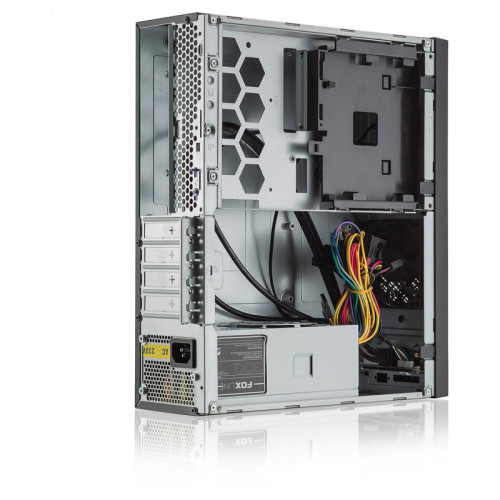 Корпус с блоком питания 300Вт./ Foxline FL-1001 mATX case, black, w/PSU TFX 300W, w/2xUSB2.0+2xUSB3.0, w/1xcombo audio, w/pwr cord, w/ 8cm FAN Корпус с блоком питания 300Вт./ Foxline FL-1001 mATX case, black, w/PSU TFX 300W, w/2xUSB2.0+2xUSB3.0, w/1xcombo audio, w/pwr cord, w/ 8cm FAN