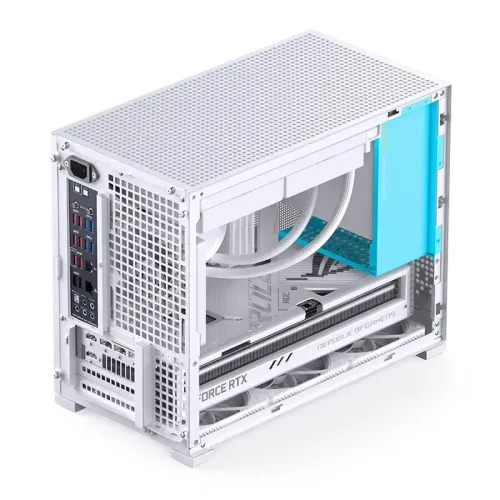 Корпус без блока питания/ Case JONSBO D32 PRO, Mini-Tower, TG, no fan, 2xUSB-A 3.2 + 1xUSB-C 3.2, mATX, mDTX, mITX White