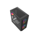 Корпус ПК без блока питания/ Case SAMA S30 Black, Midi-Tower, TG, 2x140mm + 1x120mm ARGB, 1xUSB 3.0 + 1xUSB 3.1 Type-C, mATX, mITX Black