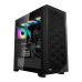 Корпус без блока питания/ PCCooler C3D510 BK ARGB, Tempered Glass Full Tower, Black, TG, 0.7 SPCC, 3x120mm ARGB E-ATX, ATX, mATX, mITX 170/390/410mm 2x2.5