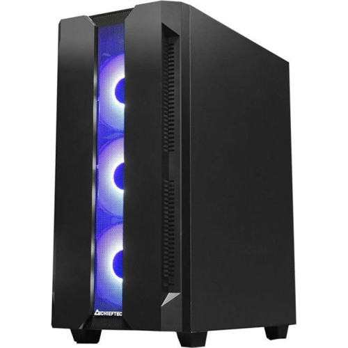 Корпус Chieftec Hunter черный ATX 4x120mm 4x140mm 2xUSB3.1 audio bott PSU [GS-01B-OP]