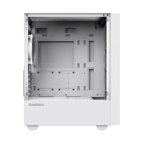 Компьютерный корпус mATX, без блока питания/ Gamemax STORM WH mATX case, white, w/o psu, w/1xUSB3.0+2xUSB2.0, Combo Audio, w/1x12cm FRGB rear fan (FN-AF12X)