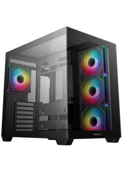 Корпус Deepcool CG530 4F черный ATX 2x120mm 2x140mm 2xUSB2.0 1xUSB3.0 audio bott PSU [R-CG530-BKADA4-G-1]
