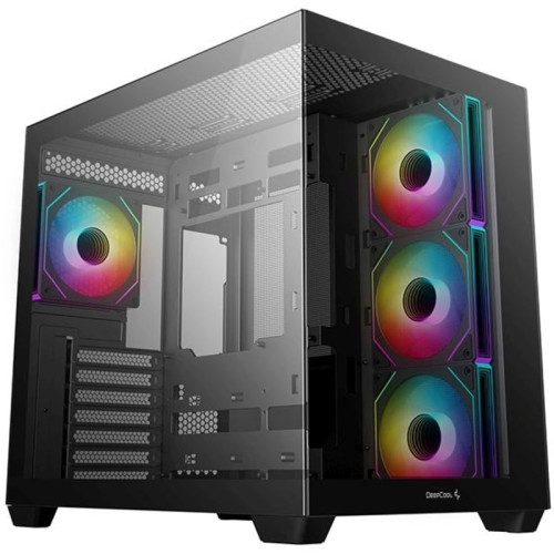 Корпус Deepcool CG530 4F черный ATX 2x120mm 2x140mm 2xUSB2.0 1xUSB3.0 audio bott PSU [R-CG530-BKADA4-G-1]
