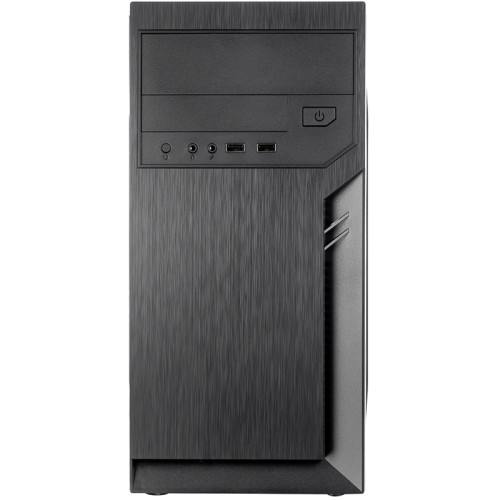 Корпус с блоком питания 450Вт./ Case Foxline FL-702, mATX, 1x5.25EXT, 1x3.5EXT, 2x3.5INT, 2xUSB2.0, HDA, w/o FAN, w/450W ATX PSU, w/1.2m EU pwr cord