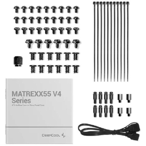 Корпус Deepcool Matrexx 55 V4 MESH черный ATX 7x120mm 2x140mm 2xUSB3.0 audio bott PSU [R-MATREXX55-BKAGA4-G-4]