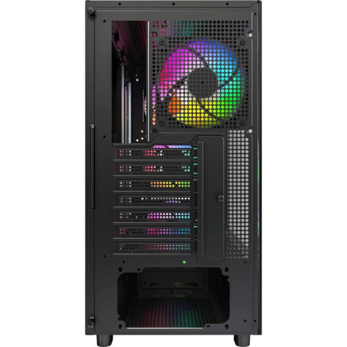 Корпус Montech XR Wood черный без БП ATX 3x120mm 2xUSB3.0 audio bott PSU