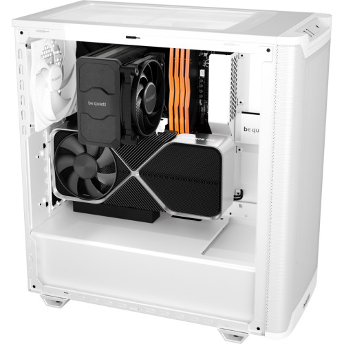 Корпус ПК без блока питания/ Case be quiet! PURE BASE 501 Airflow Window, Midi-Tower, TG, 2x140mm, 2xUSB-A 3.2, 1xUSB 3.2 Type-C, ATX, mATX, mITX White