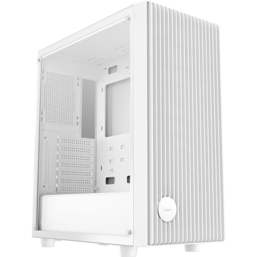Корпус ПК без блока питания/ Case Ocypus Gamma C70 WH, Midi-Tower, TG, no fans, 1xUSB-A 3.0 + 1xUSB 2.0, ATX, mATX, mITX White