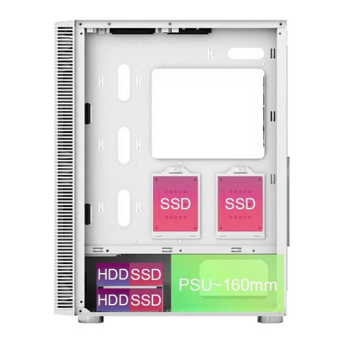 Корпус Montech X3 Mesh белый ATX 3x120mm 2xUSB2.0 1xUSB3.0 audio bott PSU [X3 MESH WH]